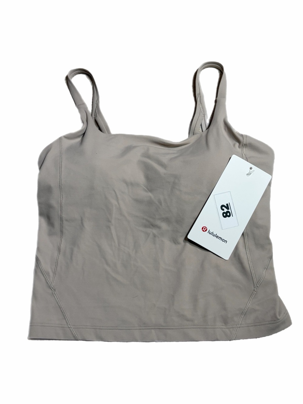 NWT Lululemon Strappy Nulu Shelf Tank (Barely Beige/BDAY) Size 6